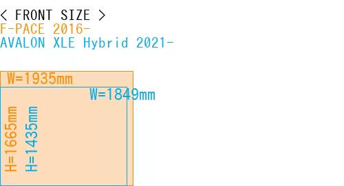 #F-PACE 2016- + AVALON XLE Hybrid 2021-